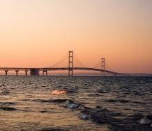 Mackinac Bridge scenic images taken from Mackinaw City