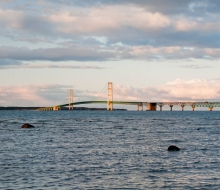 Mackinac bridge fall Scenics