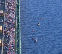 2007 Labor Day Mackinac Bridge Walk Run Swim