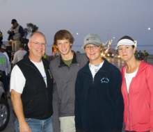 2009 Mackinac Bridge Labor Day Walk.  Dir. Kirk Steudle waiting to walk the Mackinac Bridge.