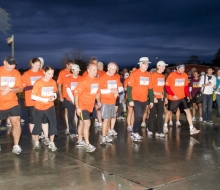 2010 Mackinac Bridge Walk in honor of Larry Rubin.