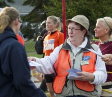 2010 Mackinac Bridge Walk in honor of Larry Rubin.