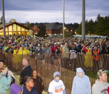 2010 Mackinac Bridge Walk in honor of Larry Rubin.