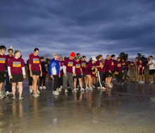 2010 Mackinac Bridge Walk in honor of Larry Rubin.