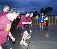 2010 Mackinac Bridge Walk in honor of Larry Rubin.