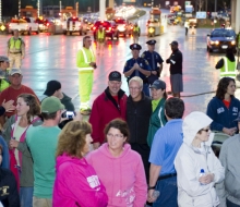 2010 Mackinac Bridge Walk in honor of Larry Rubin.