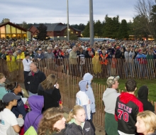 2010 Mackinac Bridge Walk in honor of Larry Rubin.