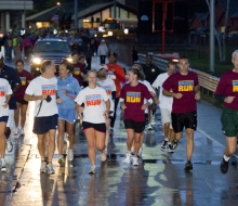 2010 Mackinac Bridge Walk in honor of Larry Rubin.