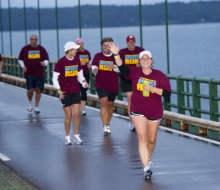 2010 Mackinac Bridge Walk in honor of Larry Rubin.