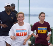 2010 Mackinac Bridge Walk in honor of Larry Rubin.