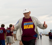 2010 Mackinac Bridge Walk in honor of Larry Rubin.