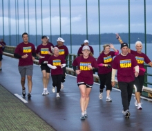 2010 Mackinac Bridge Walk in honor of Larry Rubin.