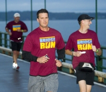 2010 Mackinac Bridge Walk in honor of Larry Rubin.