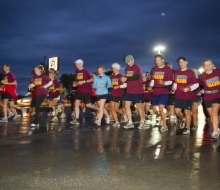 2010 Mackinac Bridge Walk in honor of Larry Rubin.