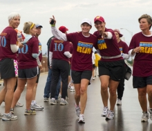 2010 Mackinac Bridge Walk in honor of Larry Rubin.