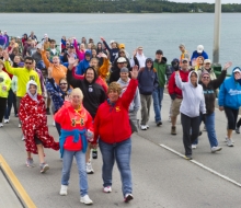 2013 Mackinac Bridge walk and run.