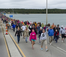 2013 Mackinac Bridge walk and run.