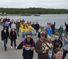 2013 Mackinac Bridge walk and run.