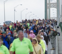 2013 Mackinac Bridge walk and run.