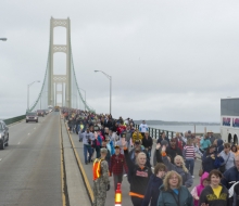 2013 Mackinac Bridge walk and run.