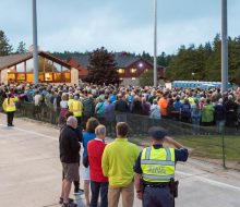 2018 Mackinac Bridge Walk. The first year that  walkers started from both St. Ignace and Mackinaw City. Bridge was also closed to traffic. 2018 Mackinac Bridge Walk