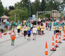 2018 Mackinac Bridge Walk. The first year that  walkers started from both St. Ignace and Mackinaw City. Bridge was also closed to traffic. 2018 Mackinac Bridge Walk