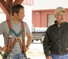 Filming of the Discovery Channel show, Dirty Jobs, with host Mike Rowe at the Mackinac Bridge