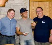 Filming of the Discovery Channel show, Dirty Jobs, with host Mike Rowe at the Mackinac Bridge