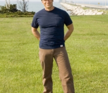 Filming of the Discovery Channel show, Dirty Jobs, with host Mike Rowe at the Mackinac Bridge