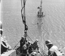 Building the catwalk - May 23, 1956