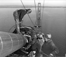 Checking diameter - October 20, 1956