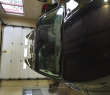 MBA vehicle damaged by ice, Jan. 2016