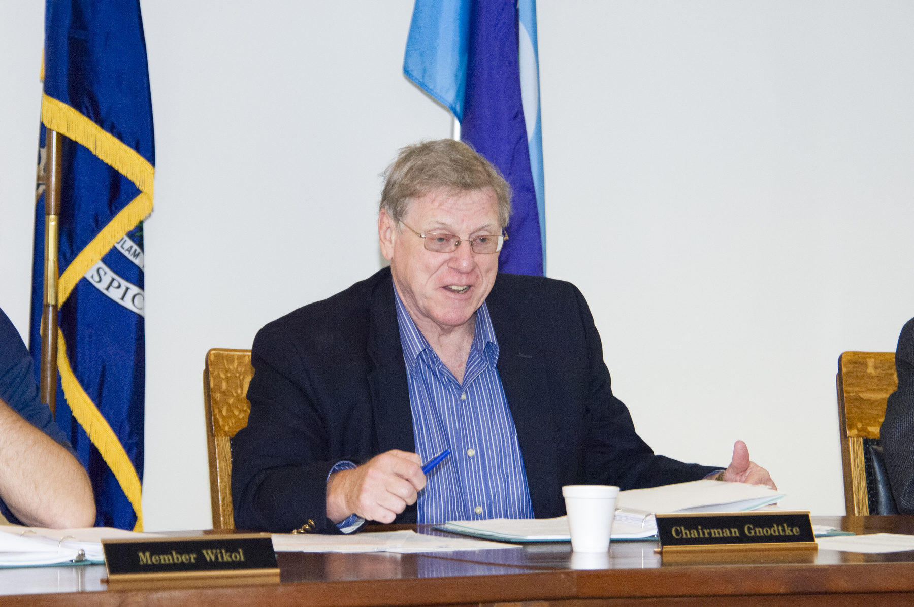 Mackinac Bridge Authority Board meetings at City hall on Mackinac Island
